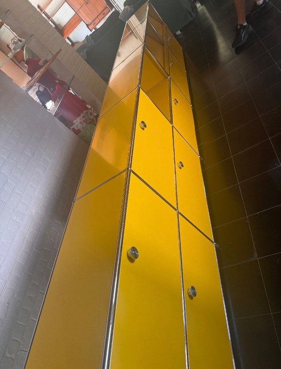 Modulaire USM Haller Plank/Étagère Basse – Opbergkast, Metal, Chrome (photo 7 of 8)