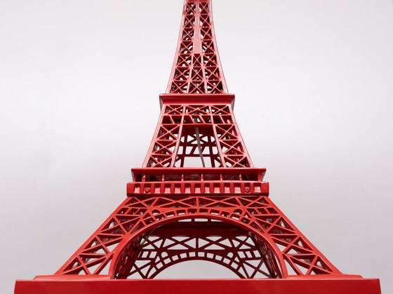 Image 1 of Magnifique lampe Tour Eiffel rouge extra large fabriquée par EICHHOLTZ