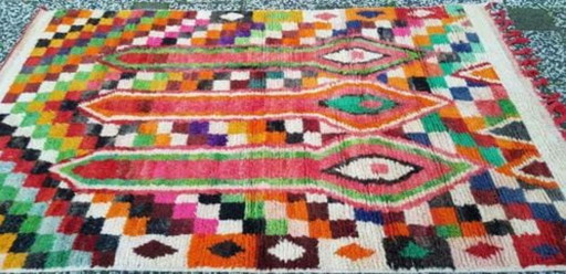 Handgeknoopt Berber kleed wol 242x147cm