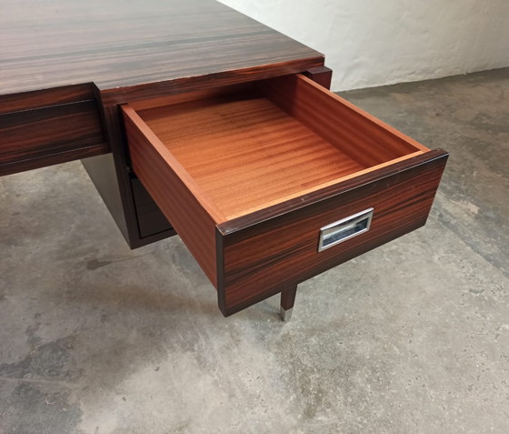 Image 1 of Bureau vintage de style Art déco en ébène de Macassar