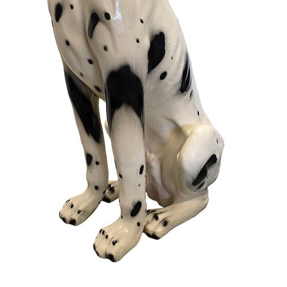 Image 1 of Grote Italiaanse vintage keramiek Harlekijn dog, jaren 70/80