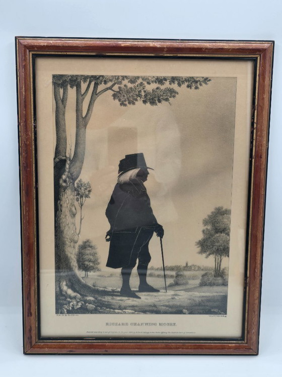 Image 1 of 4 litografie antiche in un elenco di personaggi famosi degli Stati Uniti