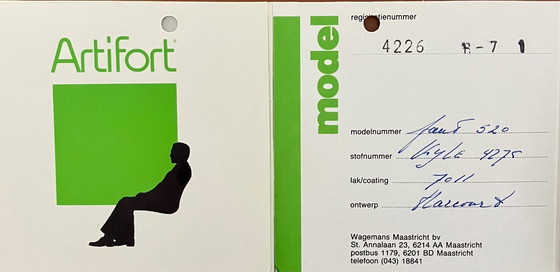 Image 1 of Artifort Sessel F520; Designer Geoffrey Harcourt