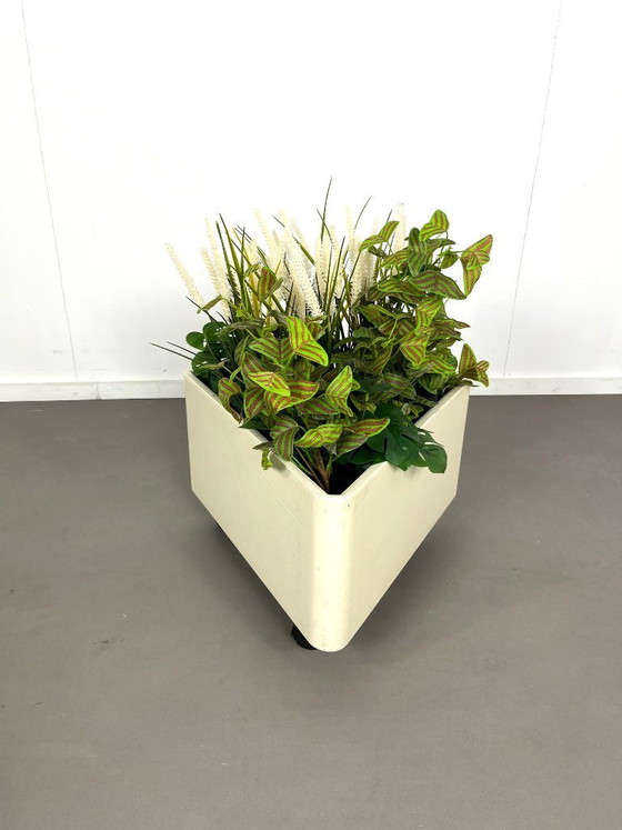 Image 1 of Vintage Space-age plantenbak op wielen van Bauform/Wohnform Duitsland, jaren 70