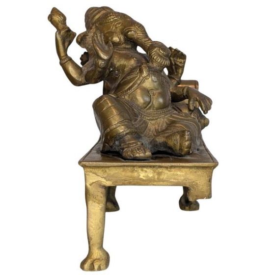 Antique Bronze Reclining Ganesha – 117 – Sculpture (photo 3 of 8)