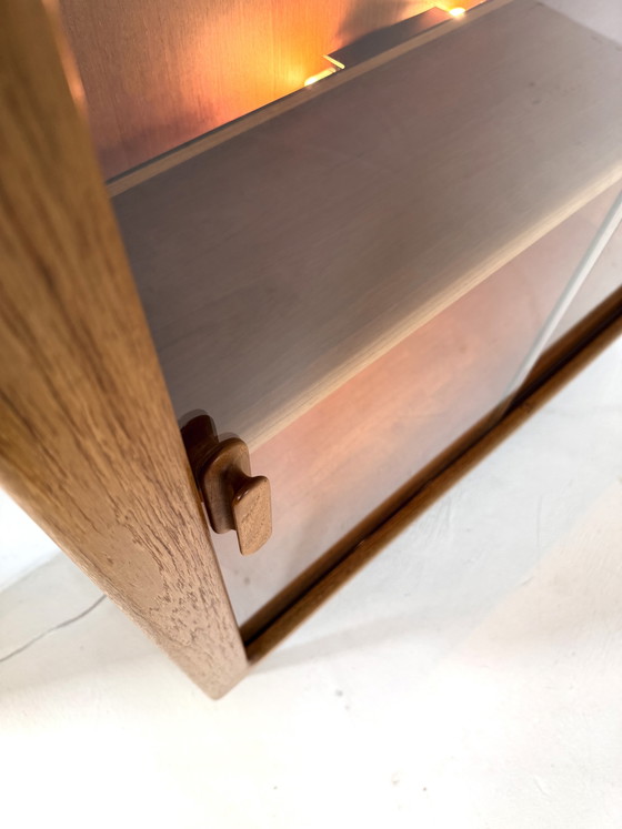 Image 1 of Vintage teak display cabinet, Dyrlund '80