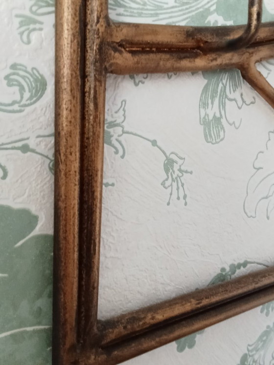 Image 1 of 3 delig Palazzo art / art nouveau vestibule set spiegel kapstok paraplu houder goud metaal kleur