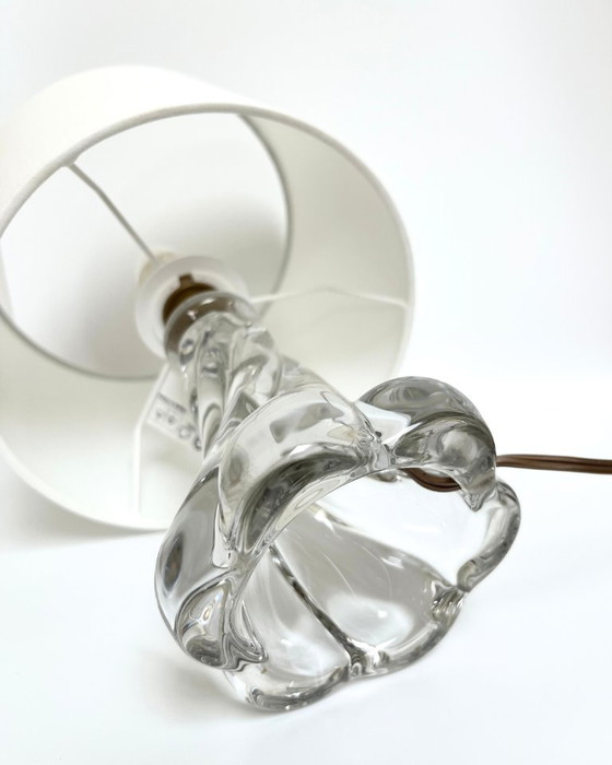 Image 1 of Vintage tafellamp van gedraaid glas – Frankrijk, jaren 70