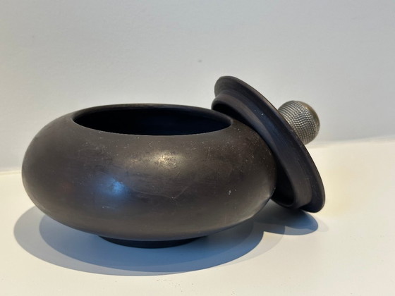 Image 1 of Decorative jar with lid - Tadelakt