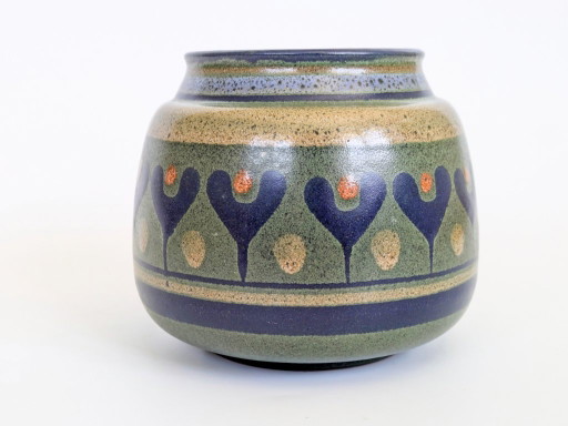 KMK Mora Ceramic Vase, Midcentury West Germany Pottery – vazen