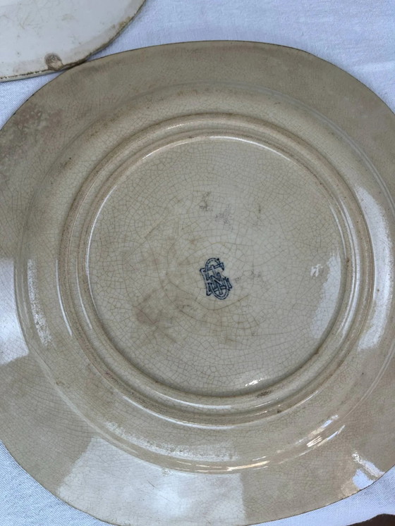 Antiker Teller aus dem späten 19. Jahrhundert. – Geschirr, Porcelain (photo 14 of 15)