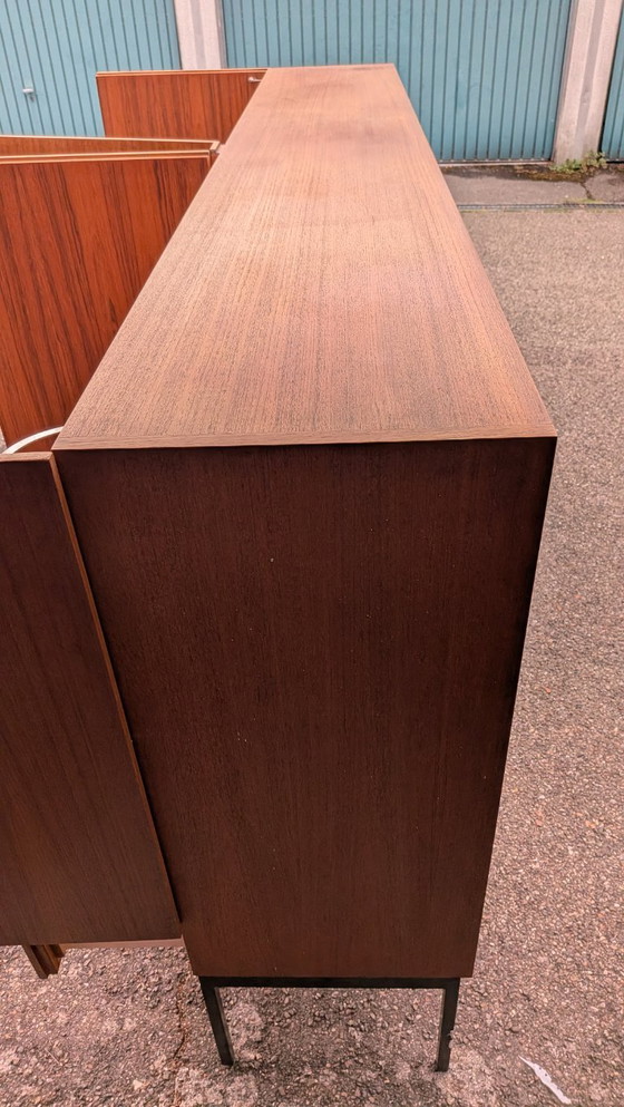 Dieter Waeckerlin B60 voor Behr | Teakhouten highboard | Mid-century – High boards, Metal, Wood (photo 6 of 7)