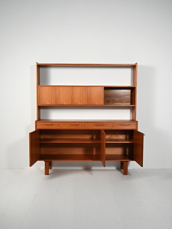 Image 1 of Sideboard with teak bookcase, 1960s