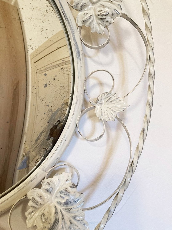 Image 1 of Espejo convexo de hierro forjado, Inglaterra, década de 1950