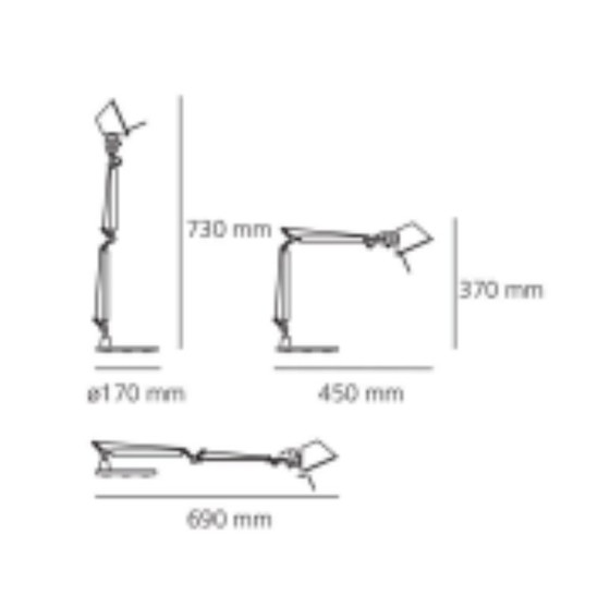 Image 1 of 1x Lámpara de mesa micro Tolomeo de Artemide