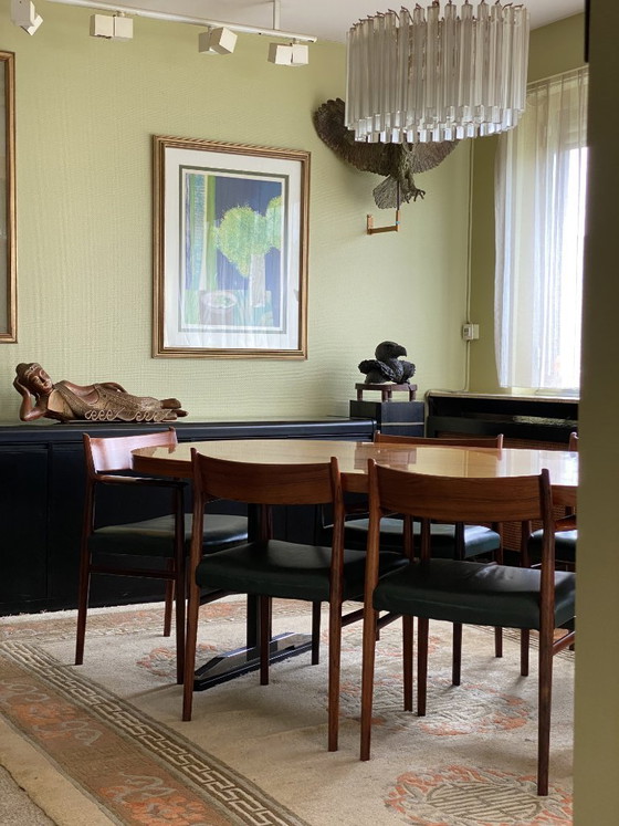 Image 1 of Danish Vintage design dining table + 6 chairs