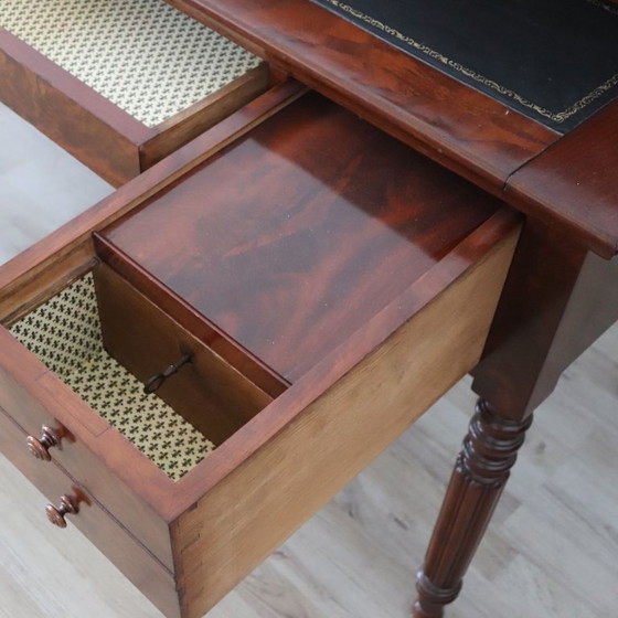 Antiek bureau van mahonie, Italië 19e eeuw – Wood (photo 12 of 17)