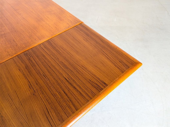 Image 1 of Danish vintage teak dining table, 1960s, extendable, mid-century design