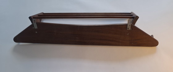 Image 1 of Appendiabiti da parete in teak degli anni '60, Danimarca.