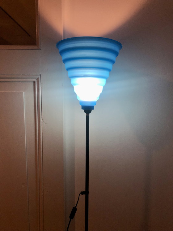 Image 1 of Vintage Jaren 80 IKEA Memphis Style Staande Lamp
