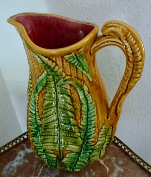 Antiker Majolika-Varenkan – Schramberg / Villeroy & Boch (ca. 1890). – tafelaccessoires, Ceramic (photo 2 of 8)