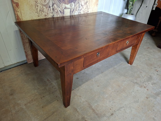 Image 1 of Classic teak coffee table light signs of use dim.120x79cm and 51cm high.