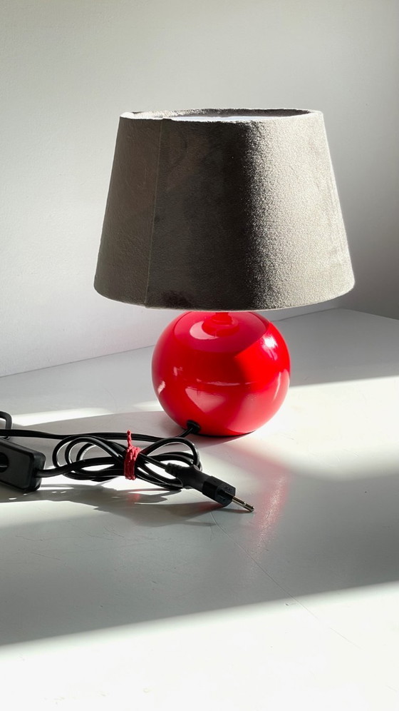Image 1 of Lampada in ceramica rossa degli anni '80/'90