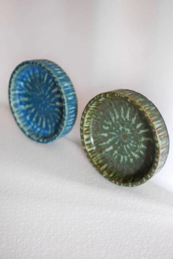 Image 1 of Bols Birka en poterie d'art scandinave par Gunnar Nylund pour Rörstrand, années 1960, set de 2