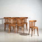 Antique Thonet bistro chairs (c.1920). Set of 6 pieces #4 – Dining chairs (photo 6 of 40)