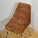 Sedia vintage in vimini Dirk van Sliedregt