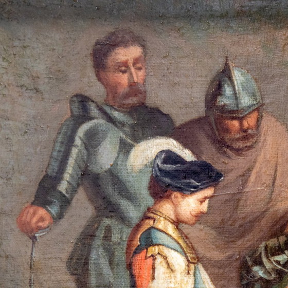 Image 1 of Théophile Lybaert 'The Dice Players' 19th century