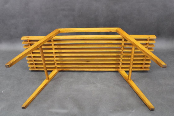 Image 1 of 1960er ULUV Blumenständer aus massiver Buche, Tschechoslowakei