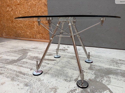 Table en verre Tecno Nomos