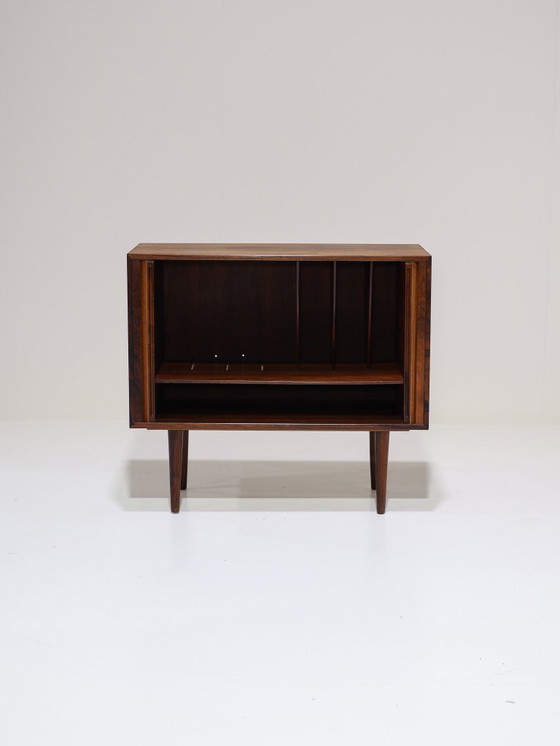 Image 1 of Kai Kristiansen tambour sideboard LP cabinet rosewood 1960