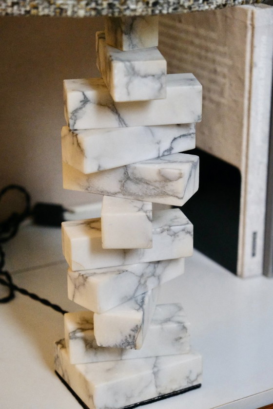 Image 1 of 1970s marble lamp