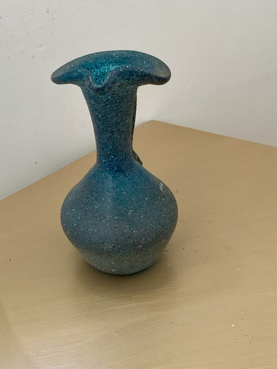 Petite aiguière Scavo Murano — col trilobé signature Seguso — vintage 13cm – Vases, Murano Glass (photo 4 of 15)