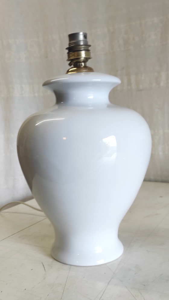 Image 1 of Lampvoet van Limoges-porselein - midden 20e eeuw