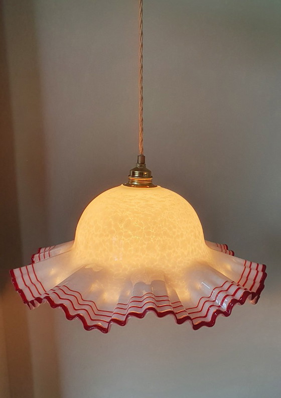 Image 1 of Grande paralume vintage in vetro di Murano - (presumibilmente) De Majo, Italia