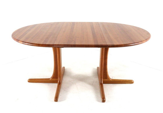 Round 2x extendable Danish dining table vintage – Wood (photo 12 of 18)
