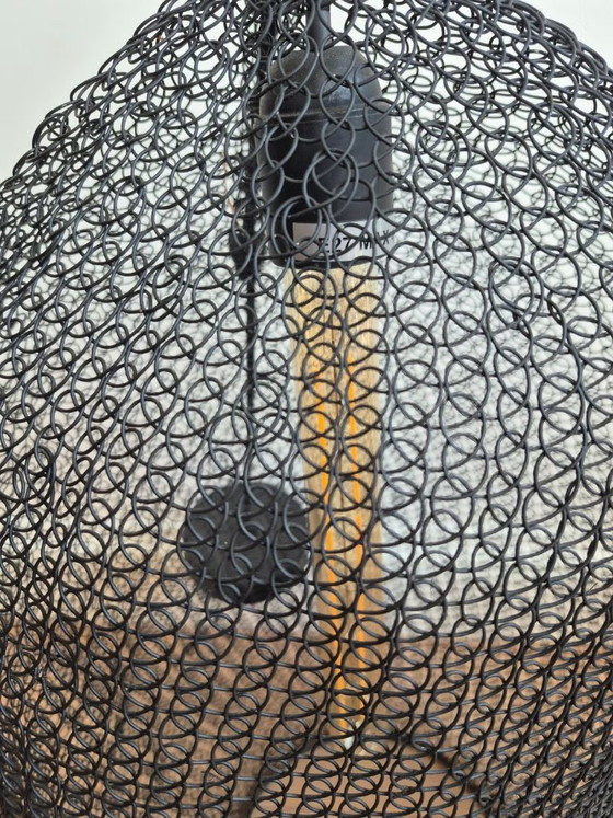 Pomax Pendelleuchte, schwarzes Stahlgeflecht – Pendelleuchten, Iron (photo 2 of 5)
