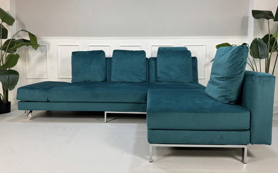 Image 1 of Brühl Fourtwo Sofa Fabric Turquoise Four Two Blue Daybed Velvet