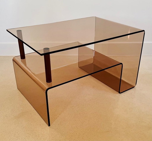 Altuglas Couchtisch von Michel Dumas, Frankreich, 1970er Jahre