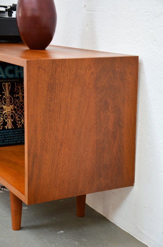 Image 1 of Credenza vintage, mobile HiFi per dischi, ripiano per dischi, mobile basso