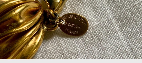 Serge Breton Signed Choker – "Froissée Mécanique" Collection – Exhibited Japan 1992 – Gifts, Brass (photo 9 of 10)
