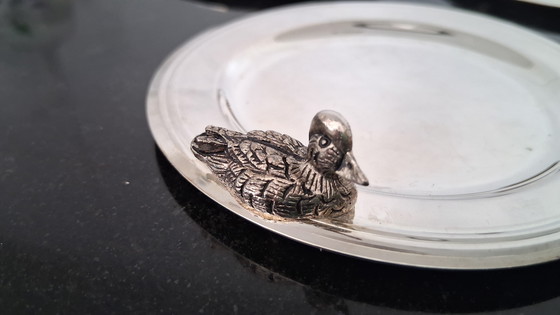 Image 1 of Sottobicchieri di Hunters' Hill pesantemente placcati in argento