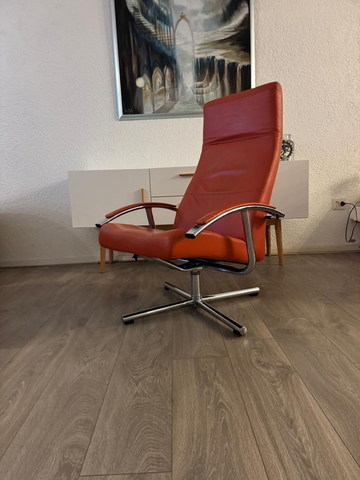 Poltrona reclinabile moderna Jori Mensana JR 7260 Mono-Move - pelle - vintage - Bauhaus