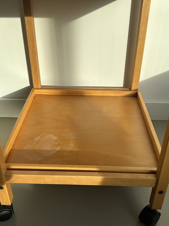 Image 1 of Hyllinge Møbler Trolley Side Table Vintage Danish Roller Table