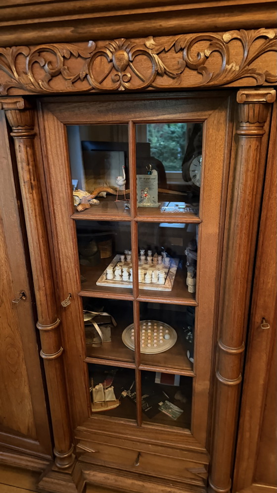 Image 1 of Antique Javanese mahogany wall unit