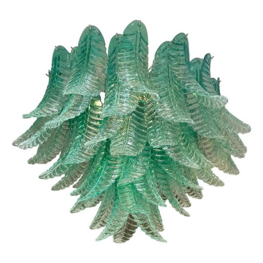 Scenographic Green Felci Murano Glass Chandelier by Simoeng