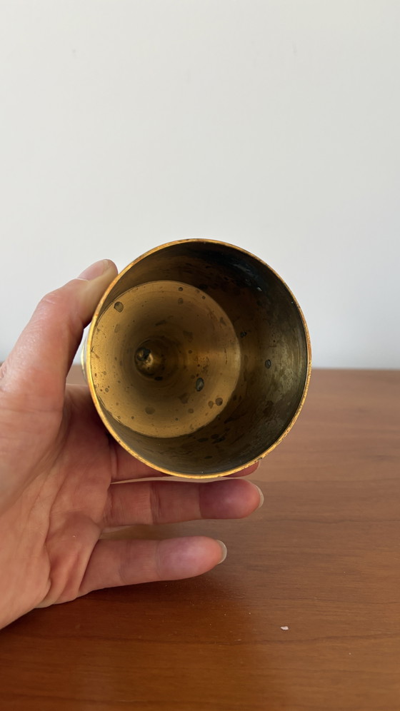 Image 1 of Scandinavian Brass Candleholder from Dansk Design, 1970s